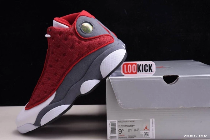Cheap Gym Red Flint Grey Jordan Air Retro 13 414571-600 0708